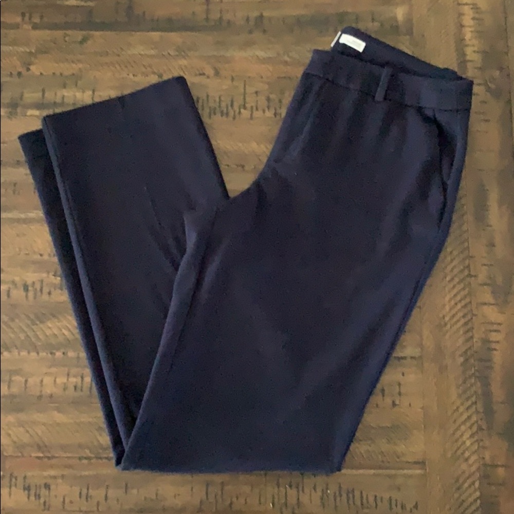 Navy Straight Leg Trouser